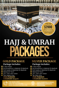 Umrah, Hajj packages, umrah packages Poster template