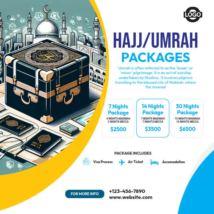 Umrah Package Instagram Post Template | PosterMyWall