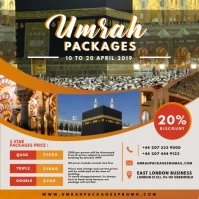 Umrah Packages Travel Advertisements Instagram Post template