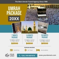 Umrah travel agency ads instagram facebook template