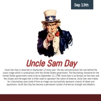 uncle sam day Instagram Post template