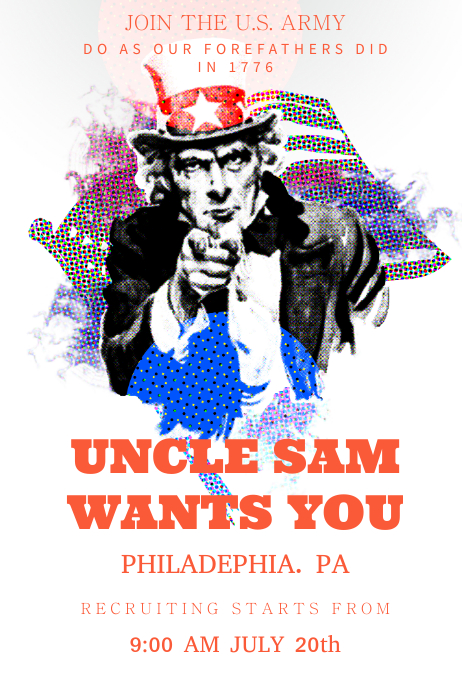 Uncle Sam Poster Template