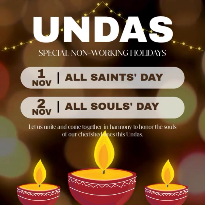Undas Celebration Instagram Ad Template | PosterMyWall
