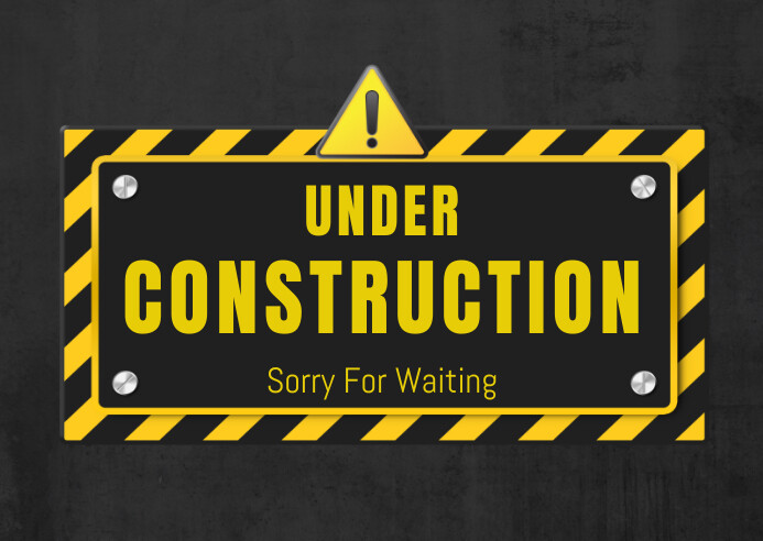 under construction 明信片 template