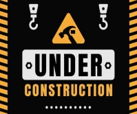under construction Large Rectangle template