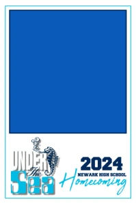 Under The Sea Homecoming Dance 4x6 Photo Frame Template Banner 4' × 6'