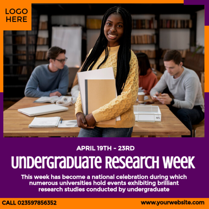 Undergraduate Research Week Template | PosterMyWall