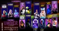 Underground Music Tour Schedule Facebook Event Cover template