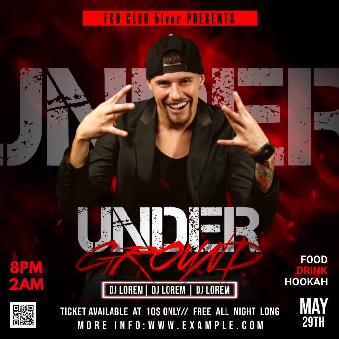 Copy of Underground Rap Night | PosterMyWall