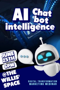 Understanding Artificial Intelligence Poster template