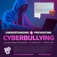 Understanding Cyberbullying Square Video Quadrado (1:1) template