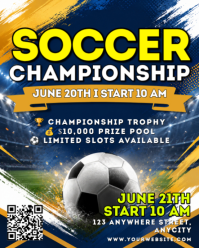 Ungu Ceria Soccer Championship Instagram Portrait template