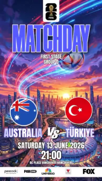 Ungu Futuristik Soccer Match Announcement Instagram Story Video template