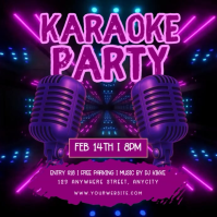 Ungu Karaoke Party Pos Instagram Video Instagram-Beitrag template