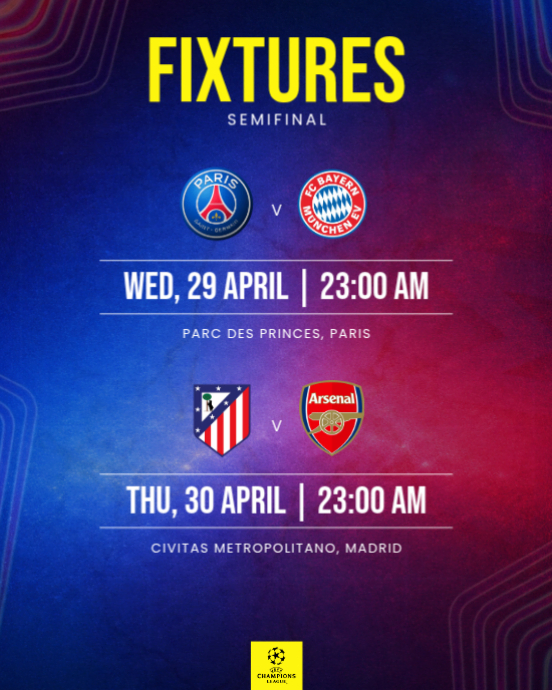 Ungu Modern & Minimal Football Match Fixtures Instagram Portrait ...