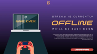 Purple Twitch Offline Overlay Twitch Overlay Template
