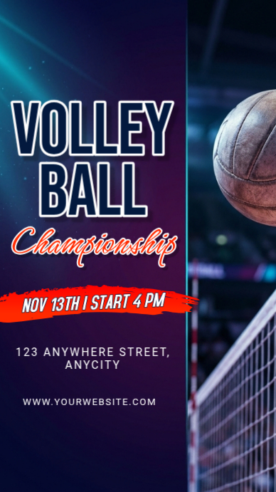Volleyball Championship Template | PosterMyWall