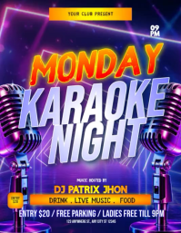 Morado Karaoke Night Event Folder Template