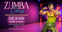 Ungu Neon Zumba Class Gambar Bersama Facebook template