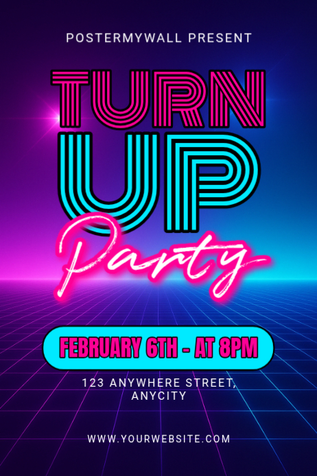 Ungu Party Event Poster Template | PosterMyWall