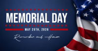 Ungu Profesional Memorial Day Gambar Bersama Facebook template