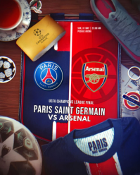 Ungu Profesional UEFA Champions League Final Instagram Portrait template