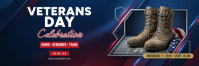 Lilla Veterans Day Celebration Twitter-header Template