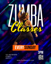 Ungu Zumba Classes Instagram Portrait Video template