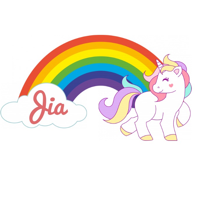 unicorn cake topper template postermywall