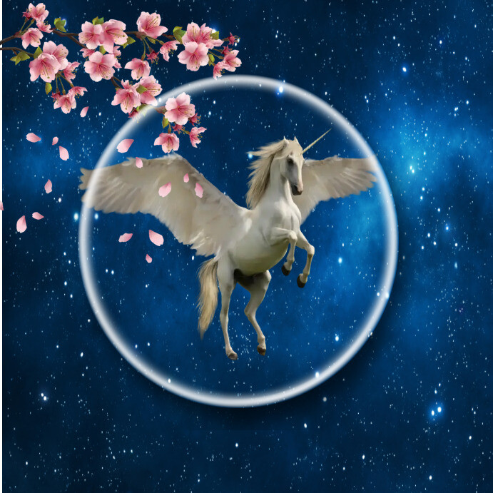 Unicorn Horse , Horse post, animal post, dear Wpis na Instagrama template