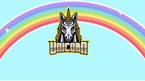 Turkis Unicorn Logo Facebook-covervideo Template