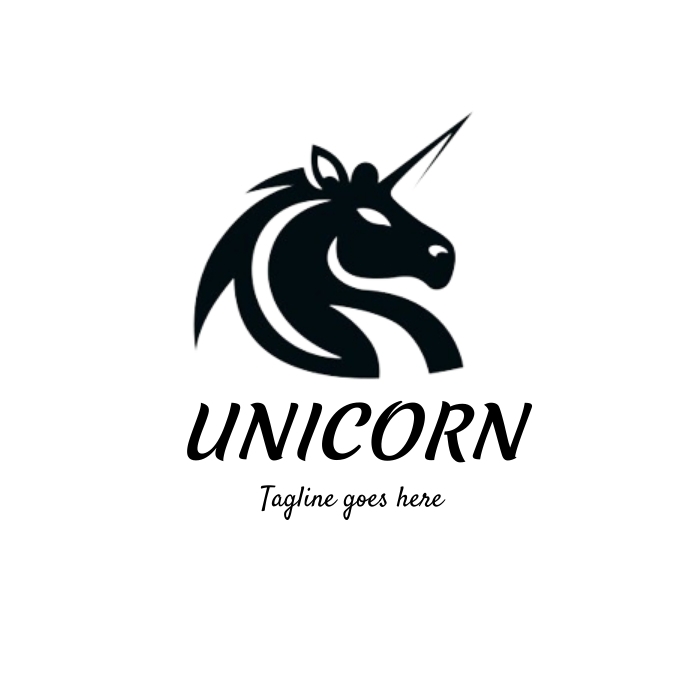 Unicorn logo, vector unicorn logo icon design โลโก้ template