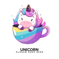 Unicorn Logo template