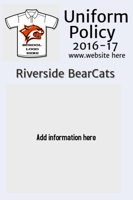 Uniform Policy Template | PosterMyWall