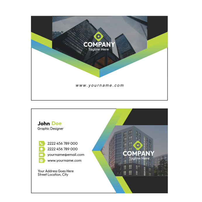 Unique Business Calling Card Design Template | PosterMyWall