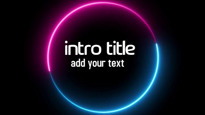 Introduction Video Background Thumbnail Unique intro video template | PosterMyWall