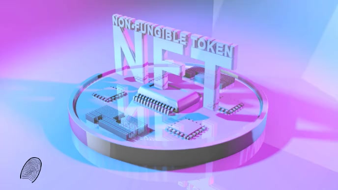 Unique Non Fungible token YouTube Thumbnail template