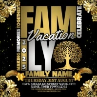 United in Gold: The Family Vacation Message Instagram template