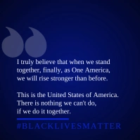 United Message to Black Lives Template Square (1:1)