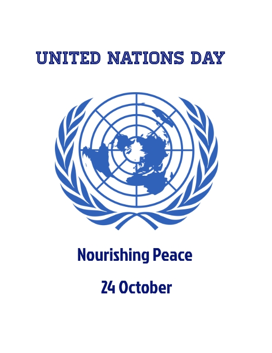 united nation day, united nation day flye (1) Folheto (US Letter) template