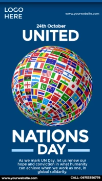 united nations day awareness Instagram Story template