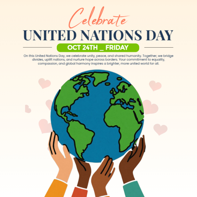 United Nations Day Celebration Template | PosterMyWall