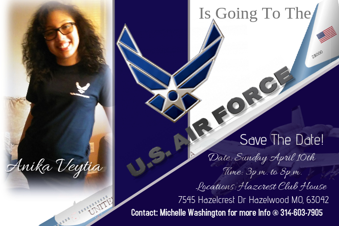 United States Air Force Poster template