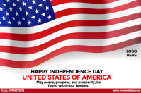 United States Flag  Day Flagge template