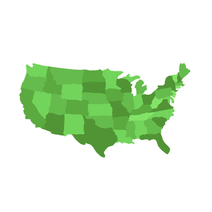 United states map Template | PosterMyWall