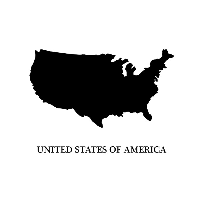 United States Map Template PosterMyWall