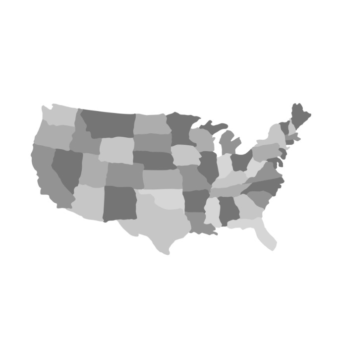 United States Map Template PosterMyWall