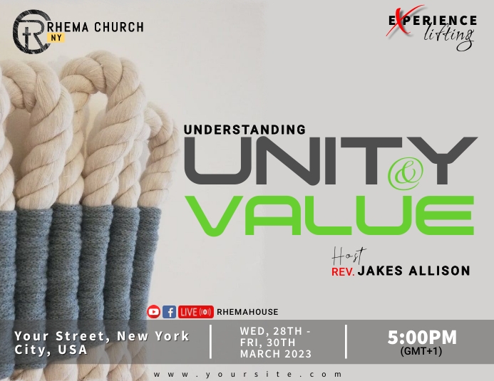 Unity and Value Template | PosterMyWall