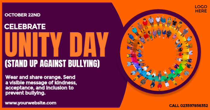 Unity Day Against Bullying Facebook template