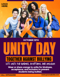 Unity Day Against Bullying Flyer template